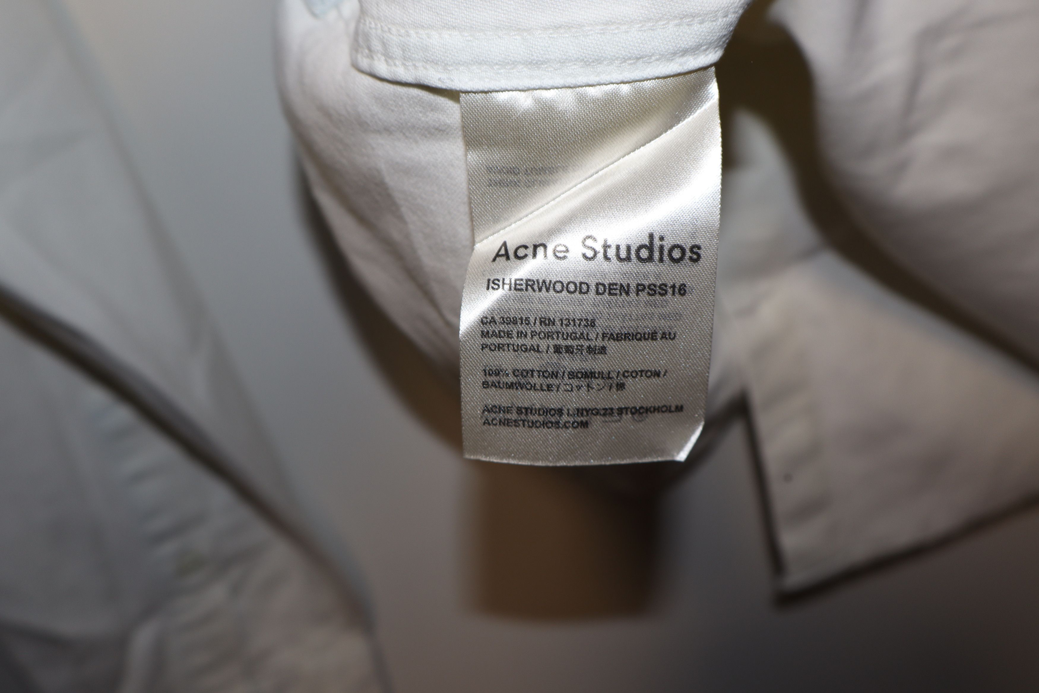 Acne Studios Isherwood bleached shirt Size US M / EU 48-50 / 2 - 10 Thumbnail