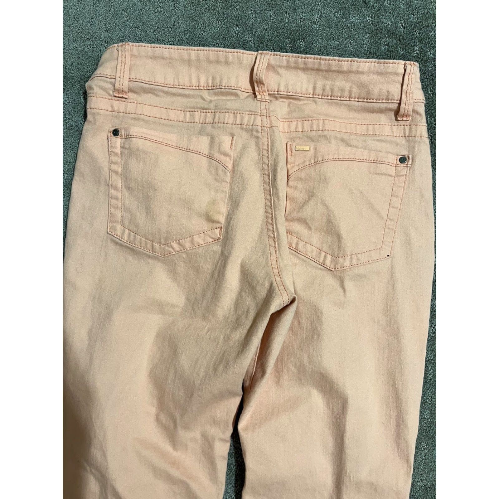 Lee Lee Denim Slender Secret Straight Leg Jeans 6 Petite Pink Stretch Women's Size 30" / US 8 / IT 44 - 2 Thumbnail