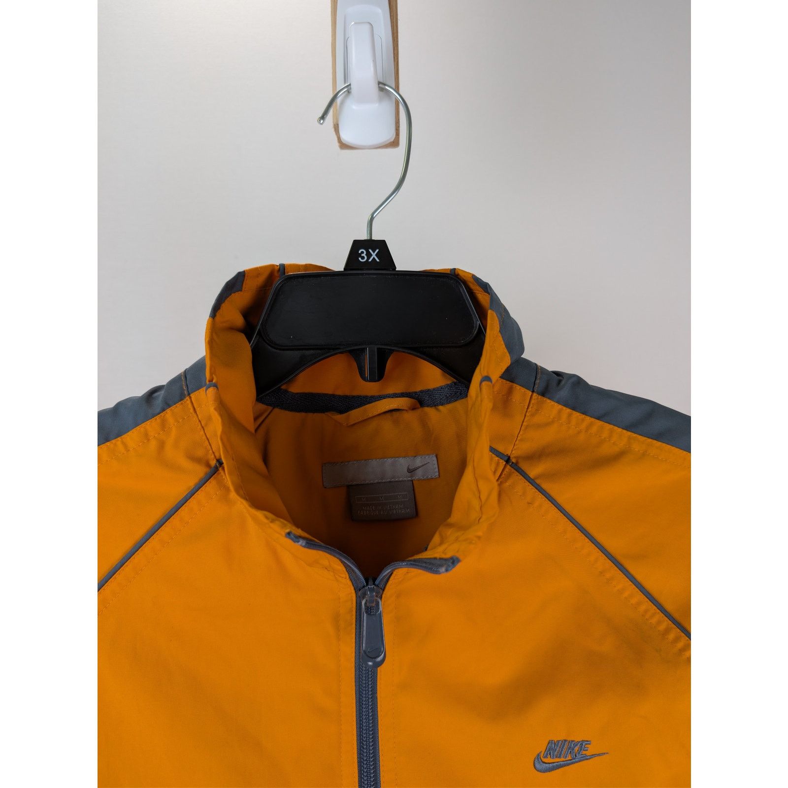 Nike o1rshd1 Vintage Nike Collared Windbreaker Jacket in orange Size US M / EU 48-50 / 2 - 8 Thumbnail