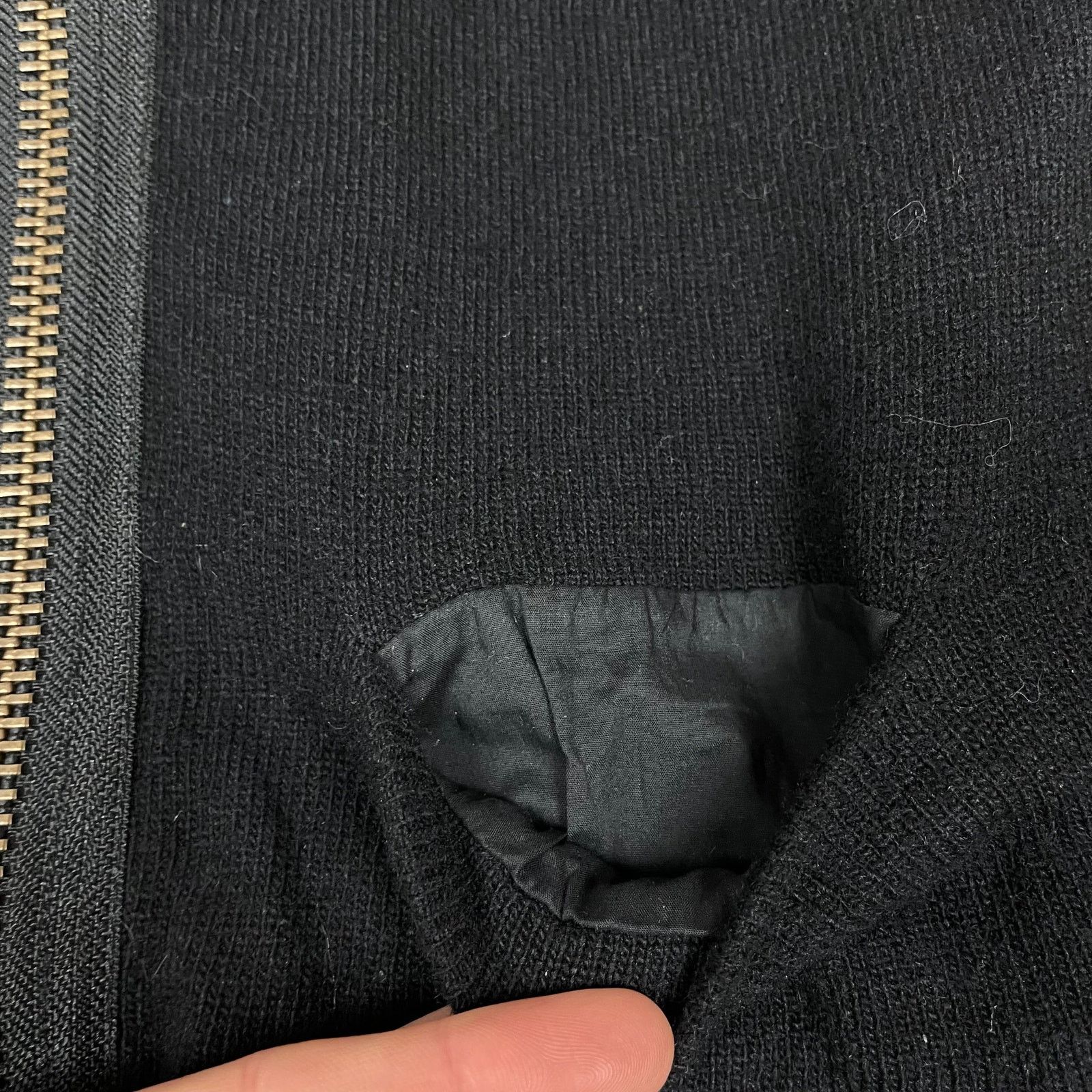 Acne Studios Acne Women's Black Wool Full Zip Cropped Fleece Jacket Small Size S / US 4 / IT 40 - 7 Thumbnail