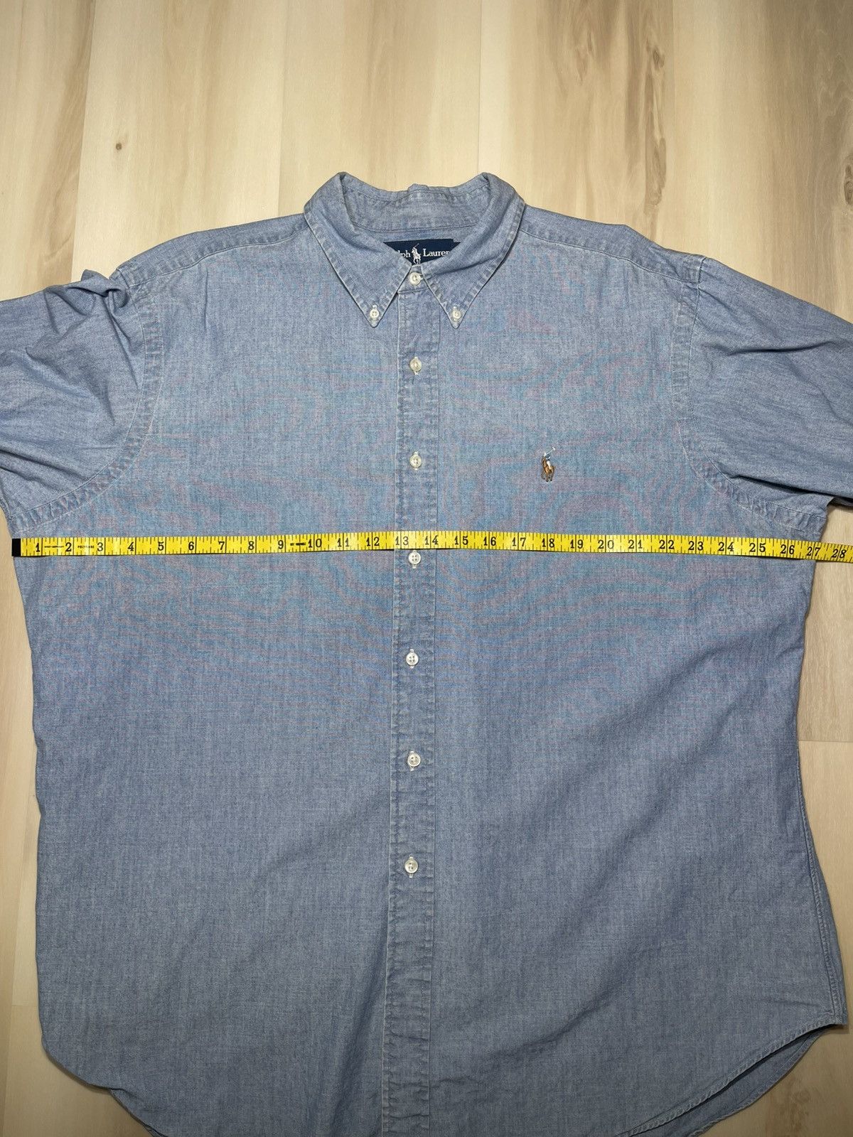 Polo Ralph Lauren Polo Ralph Lauren Men’s Denim Chambray Sz XXL Classic Fit Size US XXL / EU 58 / 5 - 6 Thumbnail