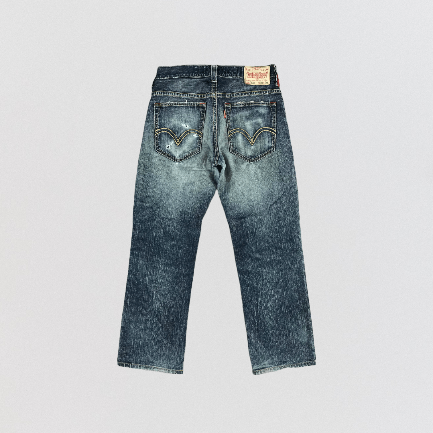 Levi's Vintage 90s Faded Black Levis 502 Jeans-JM2746 Size US 32 / EU 48 - 2 Thumbnail