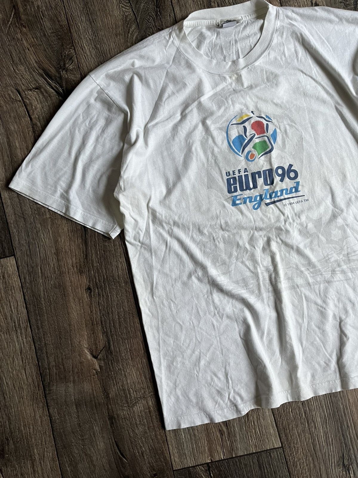 Nutmeg × UEFA Vintage NUTMEG Uefa England Uero 1996 Football Promo Tee Size US XL / EU 56 / 4 - 3 Thumbnail