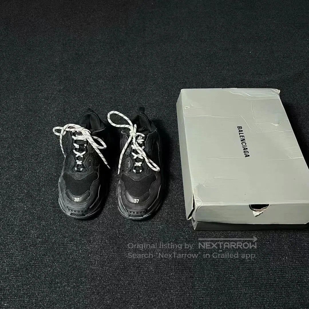 Balenciaga Balenciaga Triples Black Distressed. Size US 6 / IT 36 - 1 Thumbnail