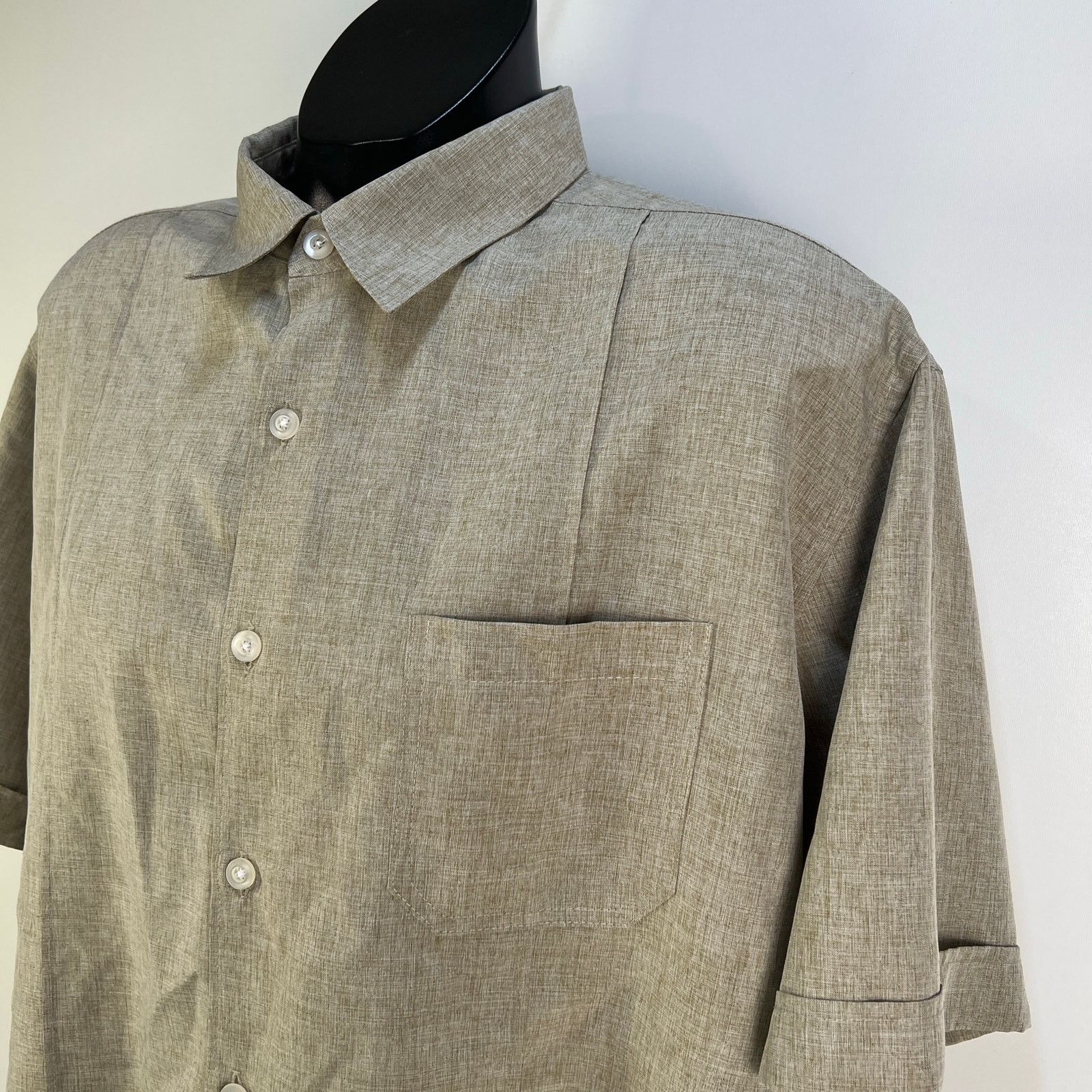 Cubavera Cubavera Short Sleeve Shirt Woven Top Guayabera Size US XL / EU 56 / 4 - 2 Thumbnail