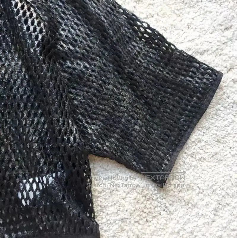 Yves Saint Laurent YSL Black Mesh Summer Short Sleeve T-Shirt . Size S / US 4 / IT 40 - 4 Thumbnail
