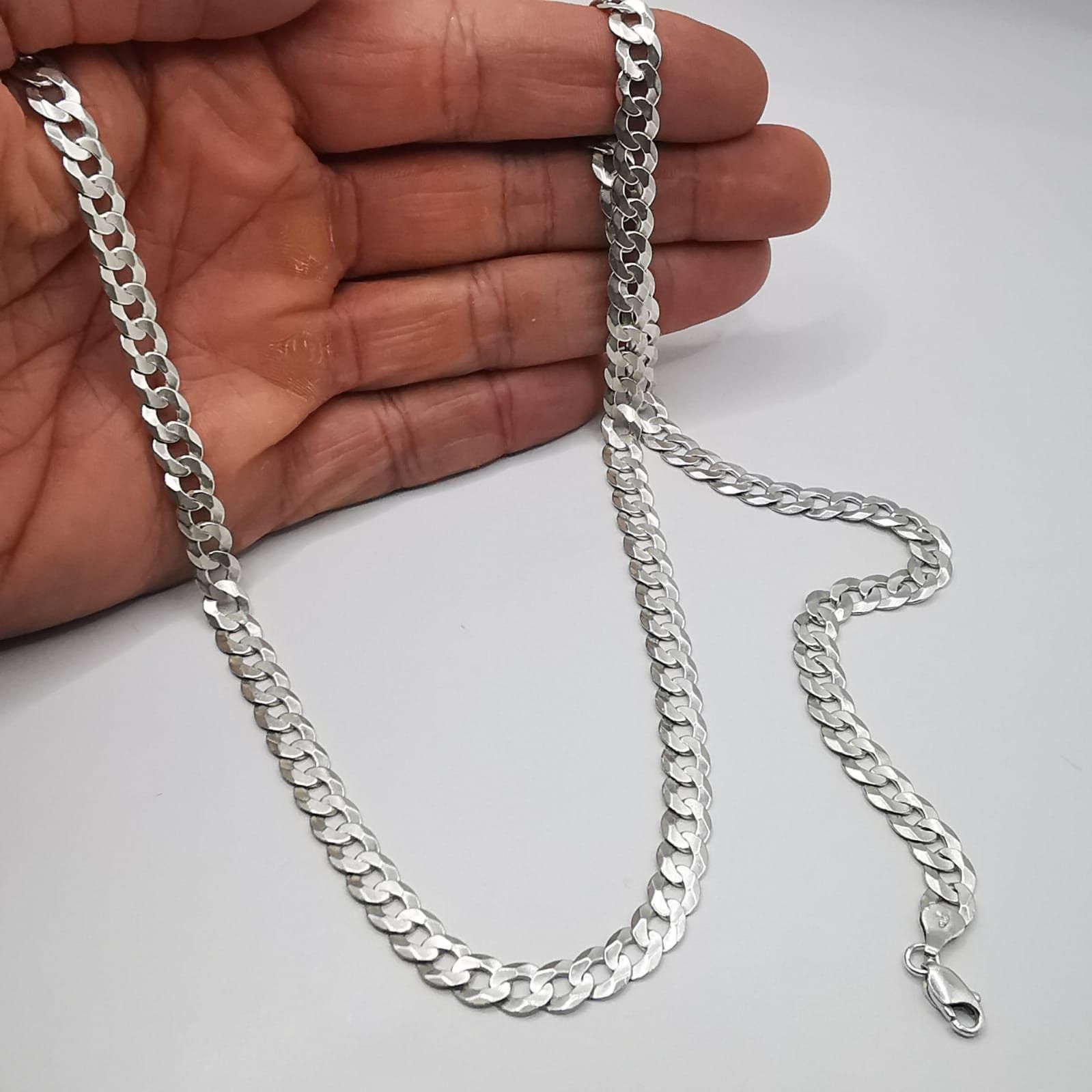 Sterling Silver Vintage Jewelry Chain, 925 Sterling Silver, Signed 29,10g Size ONE SIZE - 3 Thumbnail