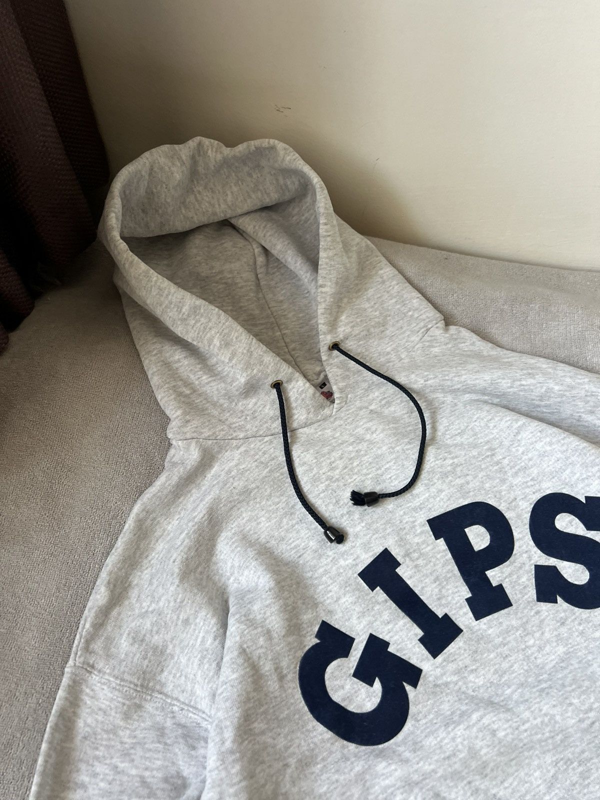 Vintage Vintage oversized grey hoodie American russel style 90s Size US L / EU 52-54 / 3 - 5 Thumbnail