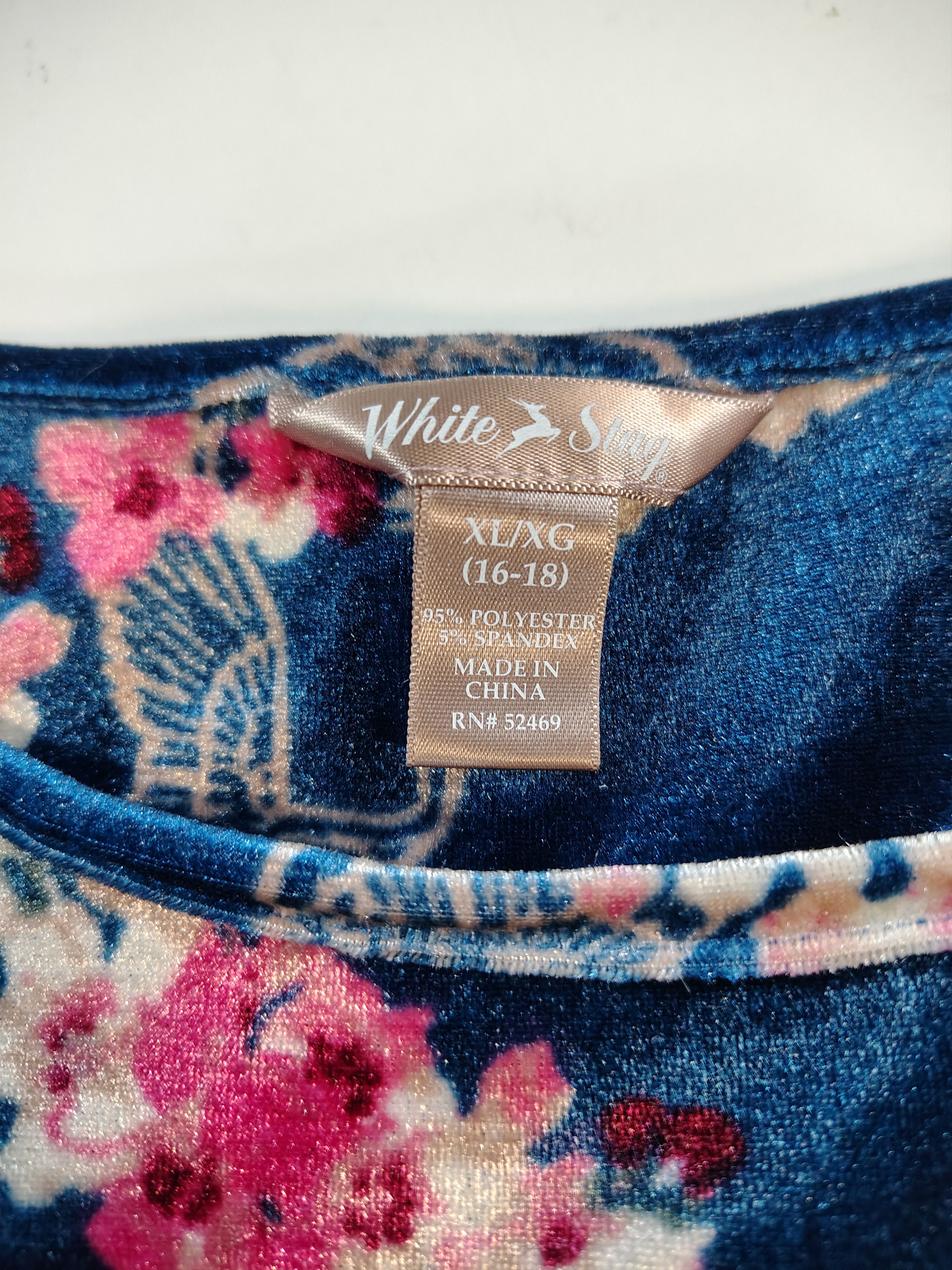 Other Women's XL Crane & Cherry Blossoms White Stag Soft Shirt Size XL / US 12-14 / IT 48-50 - 2 Thumbnail