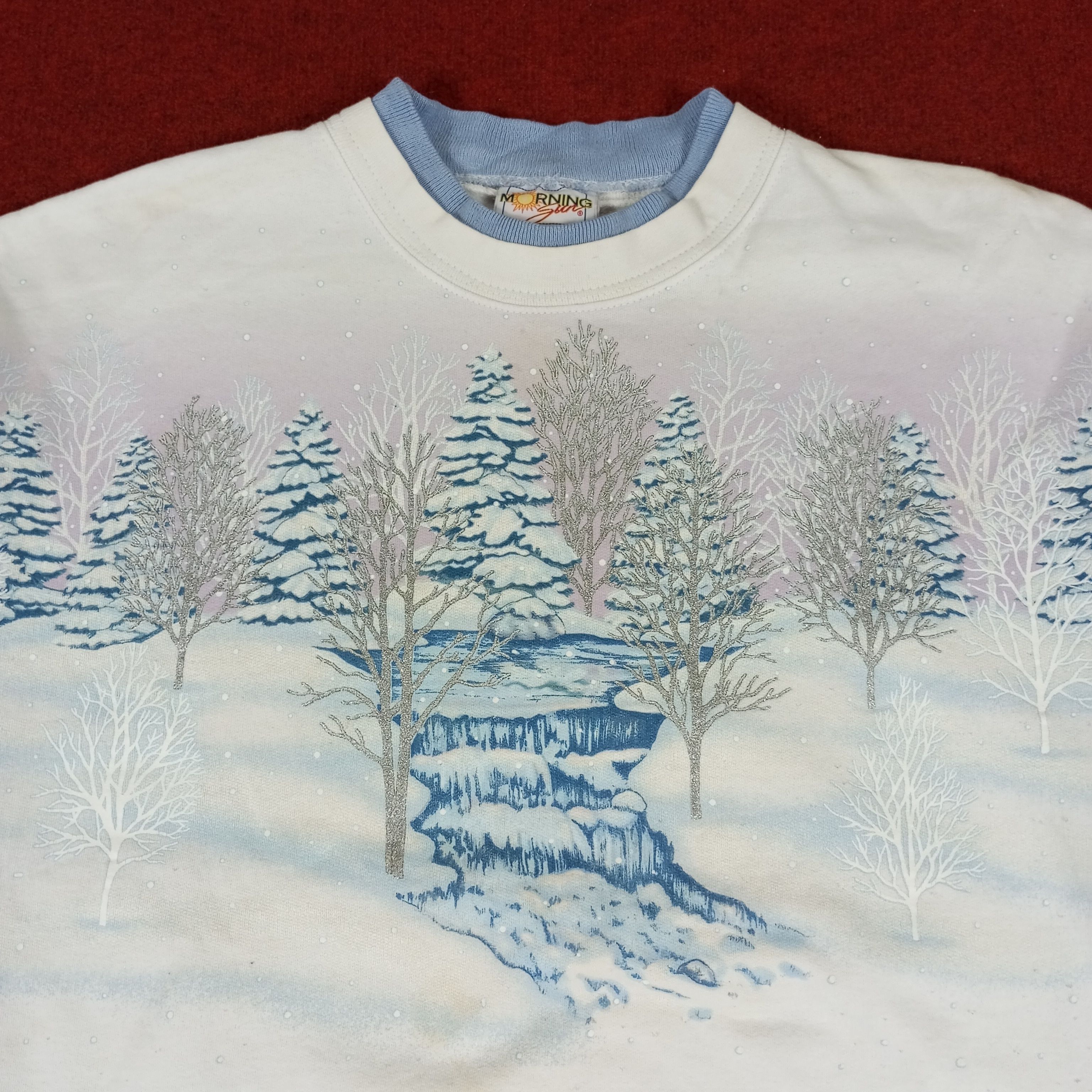 Vintage Morning Sun Winter Style Nice Design Vintage Sweatshirt Size US XL / EU 56 / 4 - 2 Thumbnail