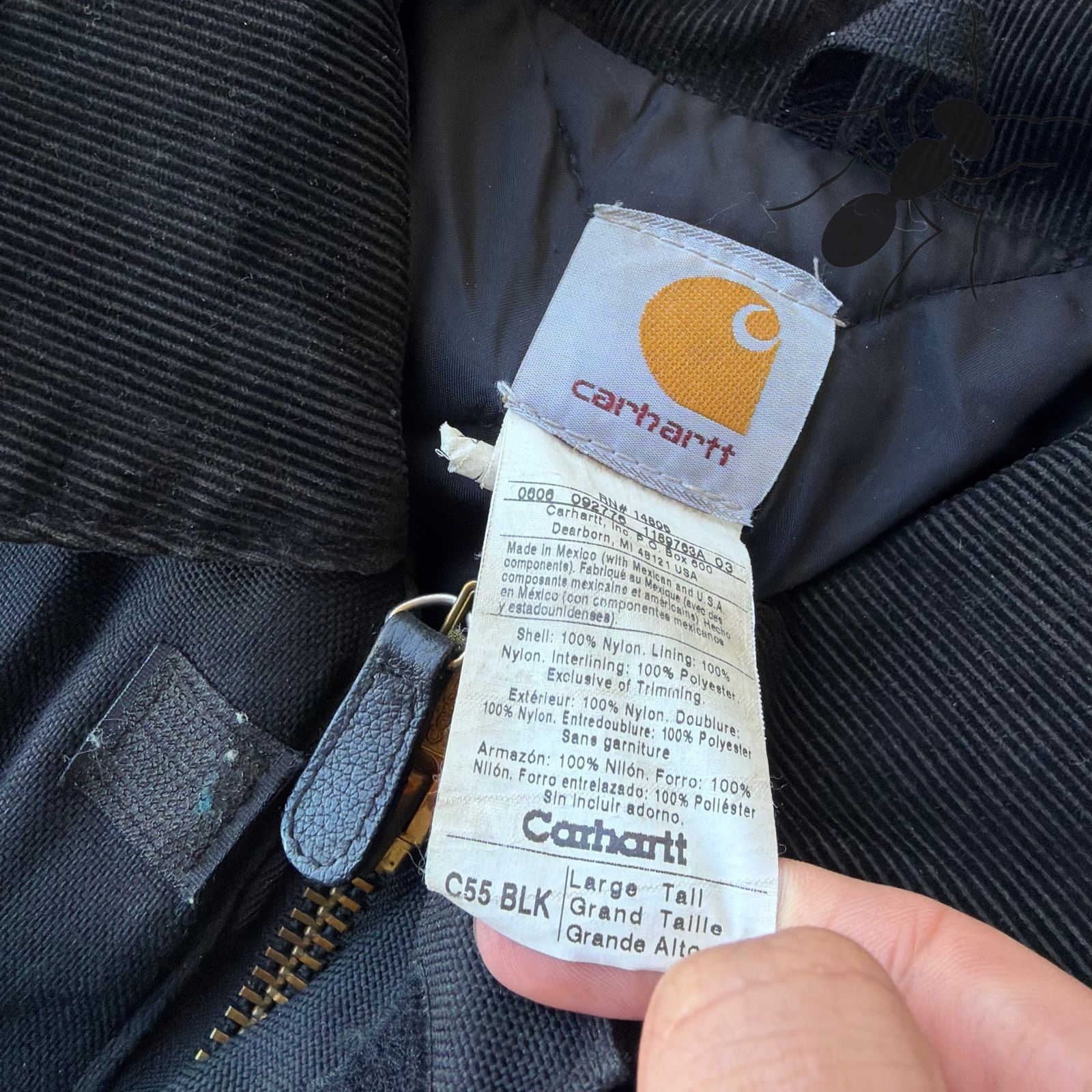 Carhartt × Vintage Carhartt C55 black arctic work wear jacket Size US L / EU 52-54 / 3 - 5 Thumbnail