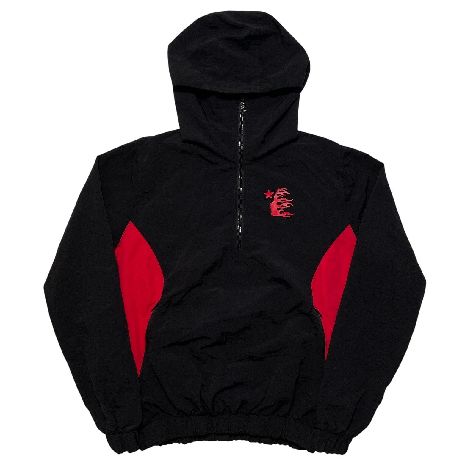 HELLSTAR Hellstar Black Red Zip Up Windbreaker Jacket XS Sample Size US XS / EU 42 / 0 - 1 Thumbnail