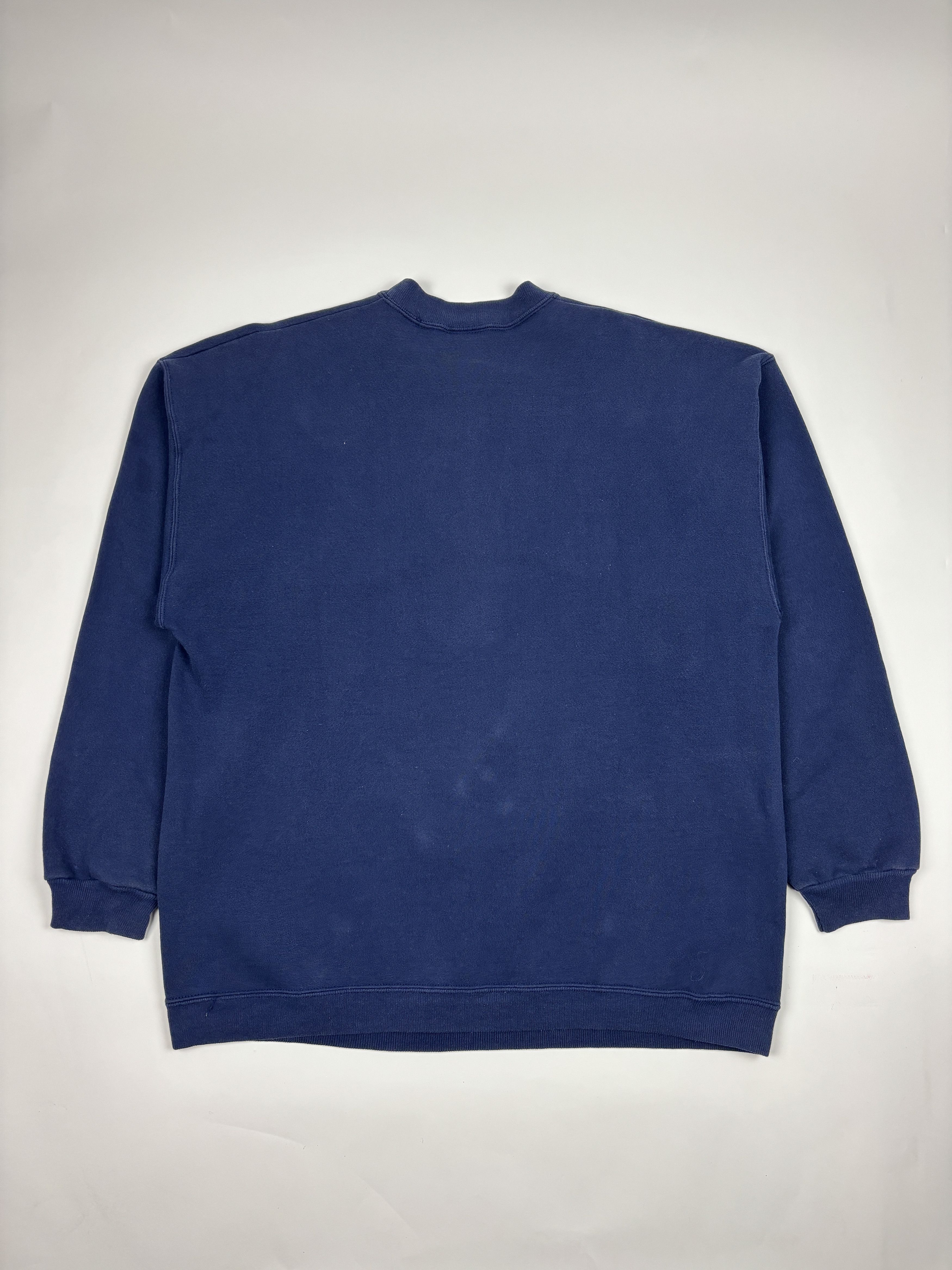 Disney Vintage Navy Donald Duck DIsney Hanes Heavyweight Crewneck Size US XL / EU 56 / 4 - 3 Thumbnail