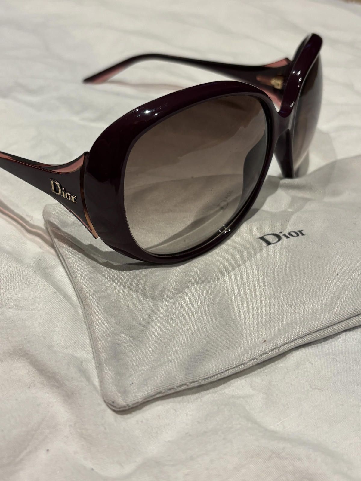 Dior Dior - Purple Oversized Sunglasses with Gradient Lenses Size ONE SIZE - 5 Thumbnail