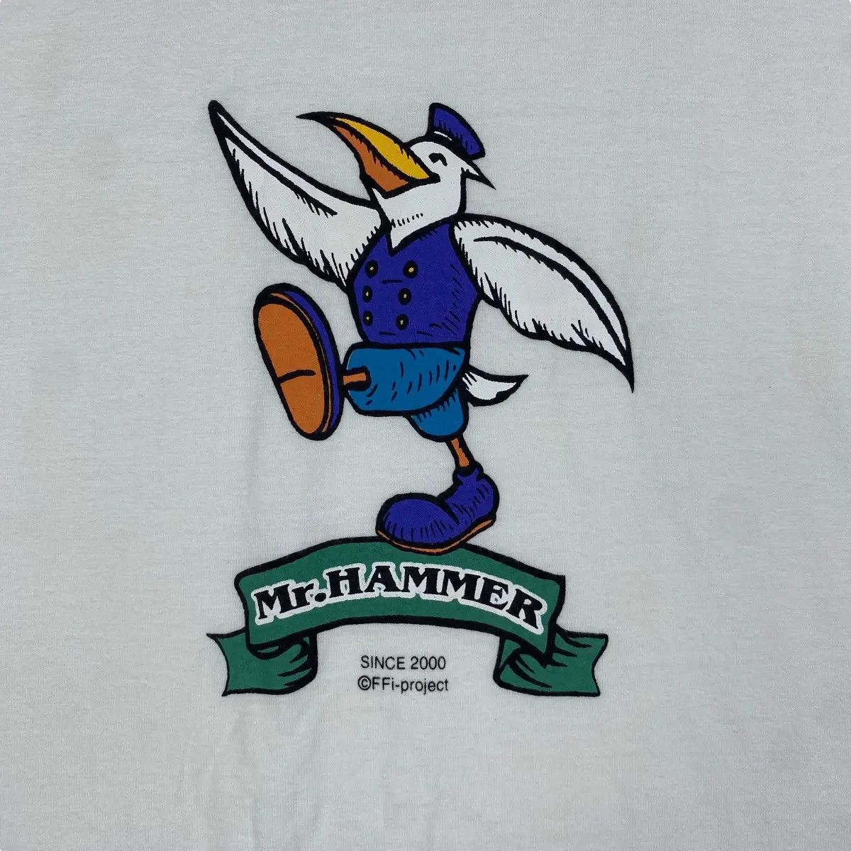 Japanese Brand Vintage MR.HAMMER Since 2000 Ffi-Project Graphic Tee Shirt Size US M / EU 48-50 / 2 - 2 Thumbnail