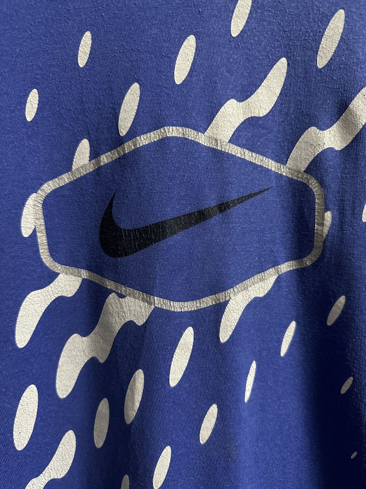 Nike Rare Vintage T-Shirt Nike Cent Swoosh Big Logo. Size US L / EU 52-54 / 3 - 3 Thumbnail