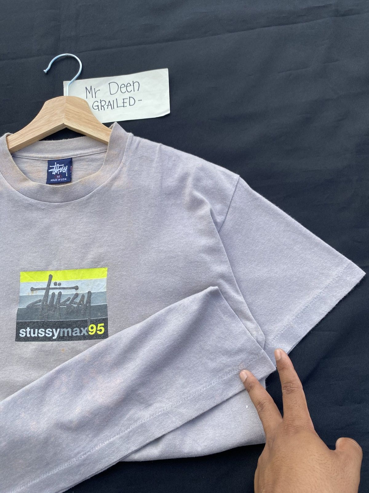 Stussy Rare Vintage STUSSY Max 95 Nike Airmax Tshirt Size US M / EU 48-50 / 2 - 15 Thumbnail
