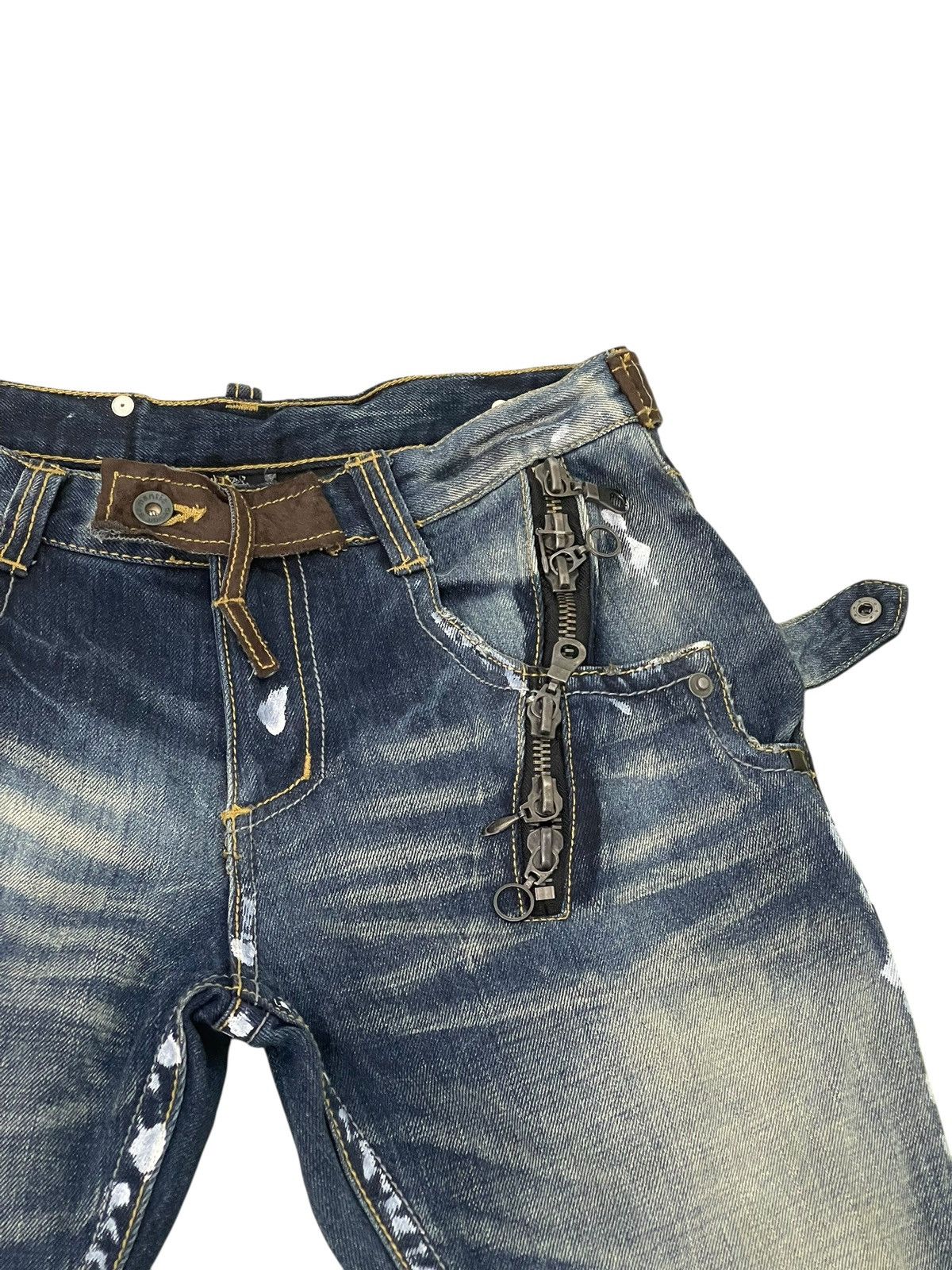 Japanese Brand Flare Jeans Semantic Design Faded Boot Cut 1🟦8 Size US 32 / EU 48 - 9 Thumbnail