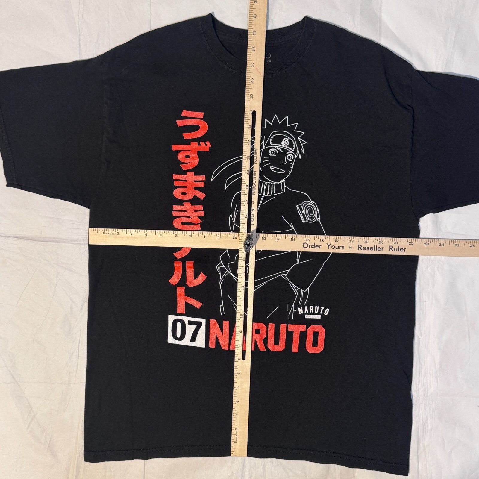 Other Naruto Shippuden Collection Uzamiki Masahi Kishimoto Black T Size US XL / EU 56 / 4 - 3 Thumbnail