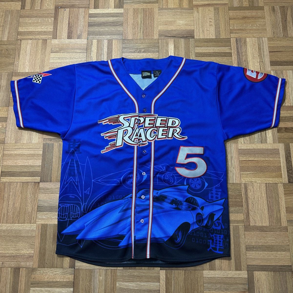 Vintage Vintage Speed Racer baseball jersey Size US XL / EU 56 / 4 - 1 Thumbnail