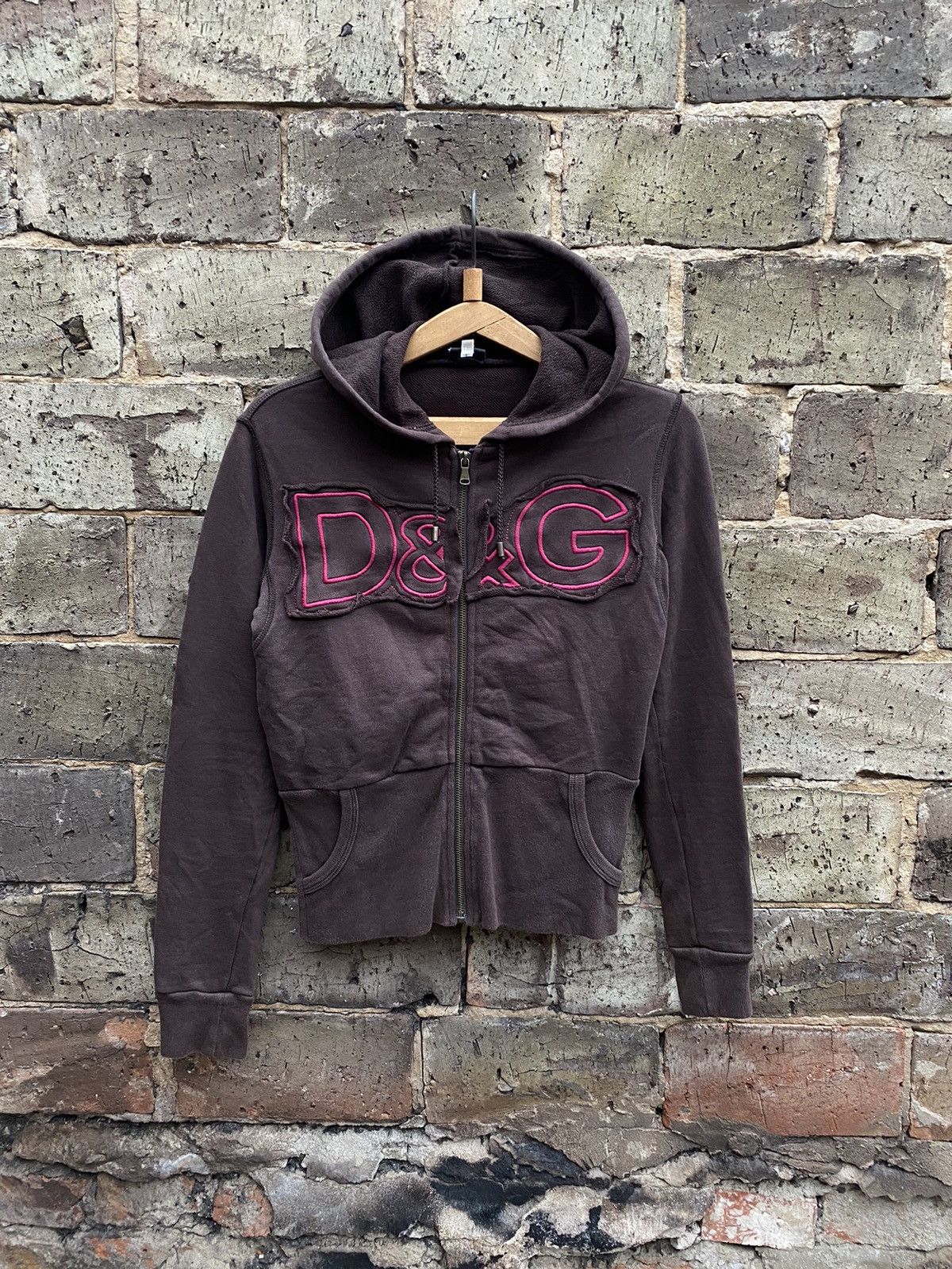 Vintage Y2K zip up hoodie Dolce Gabbana Big logo