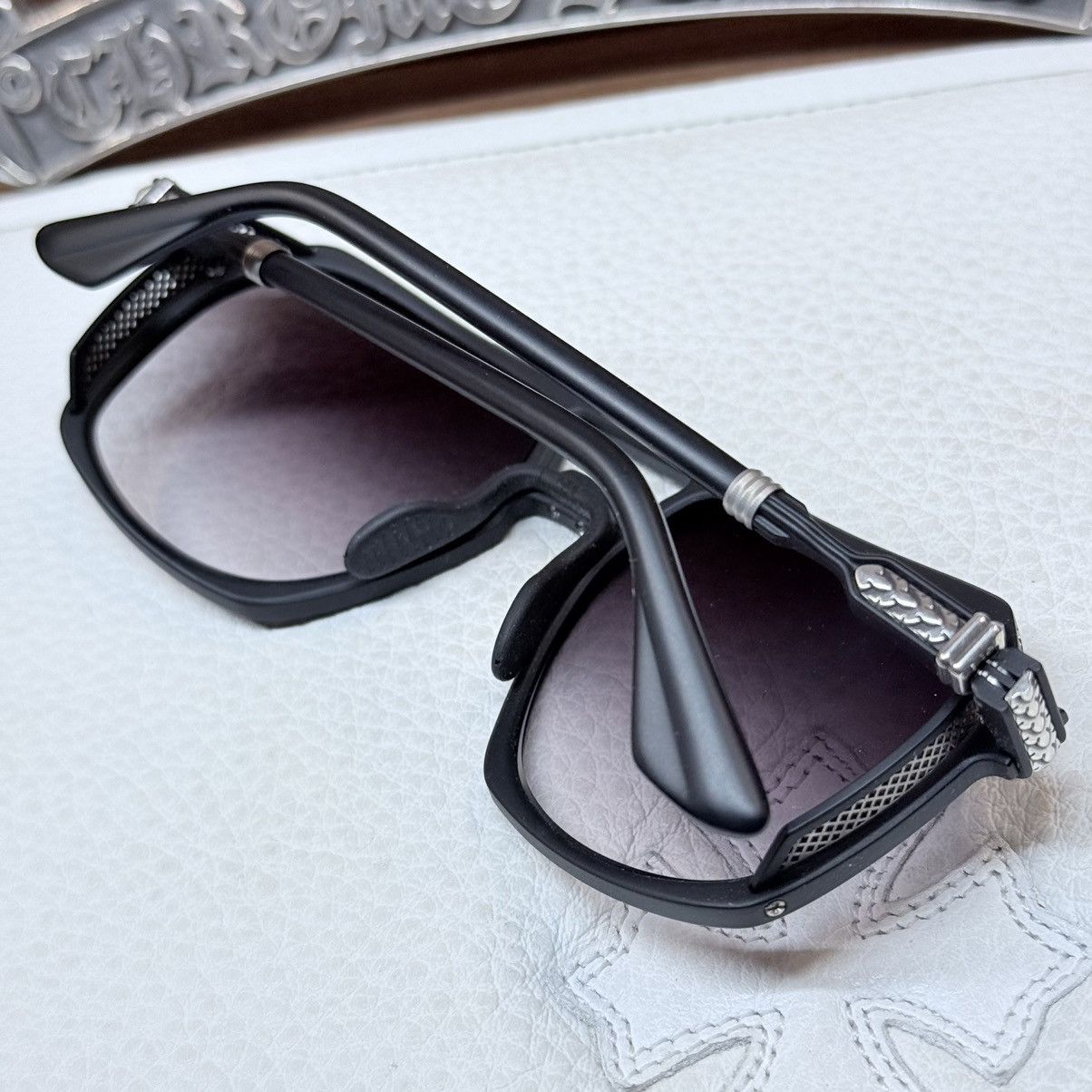 Chrome Hearts Chrome Hearts HUMIDITITTY 1/1 ‘Dark Triad’ Sunglasses Size ONE SIZE - 3 Thumbnail