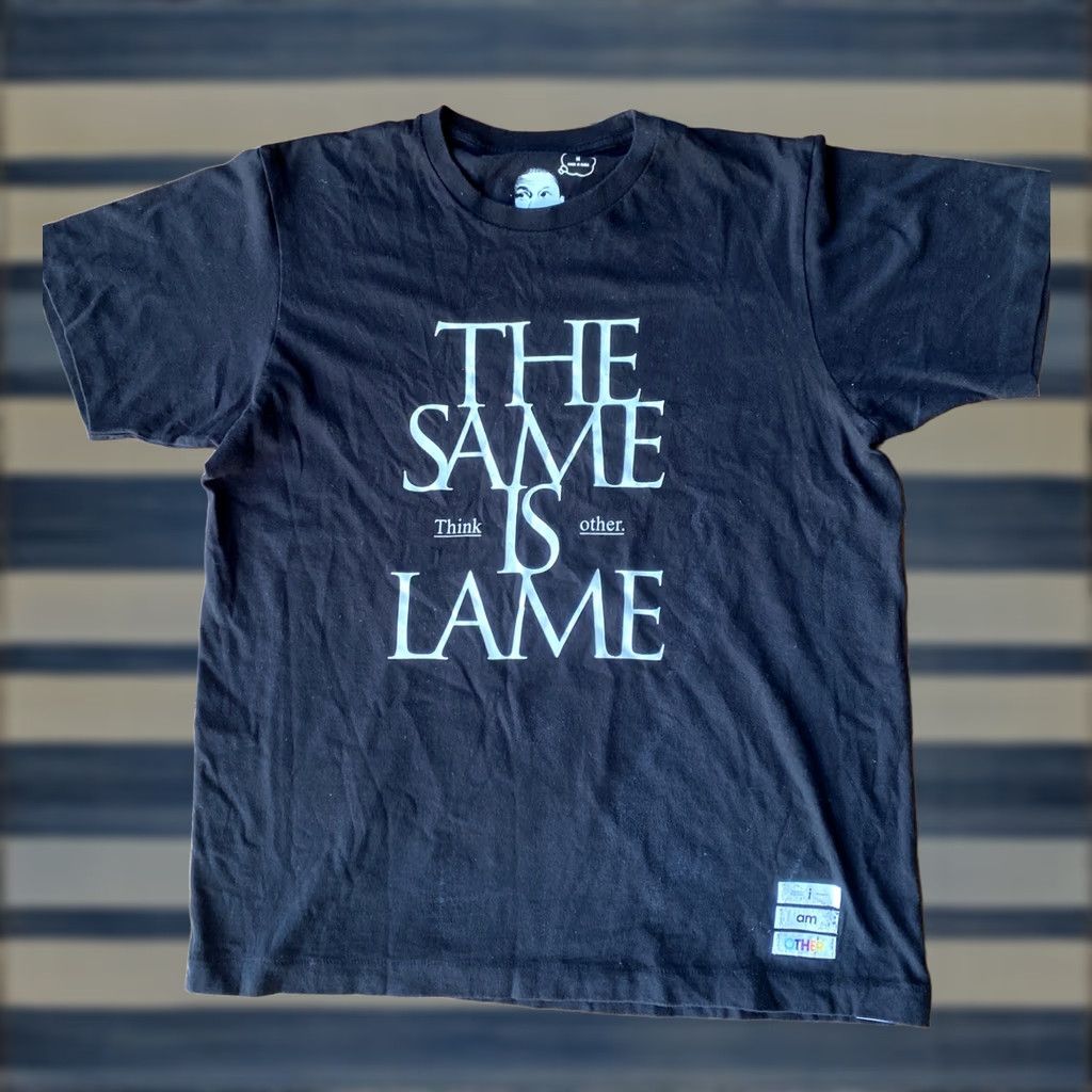 Uniqlo VINTAGE UT Uniqlo Pharrell I am Other Same is Lame T-Shirt Medium Black Streetwear Size US M / EU 48-50 / 2 - 1 Thumbnail