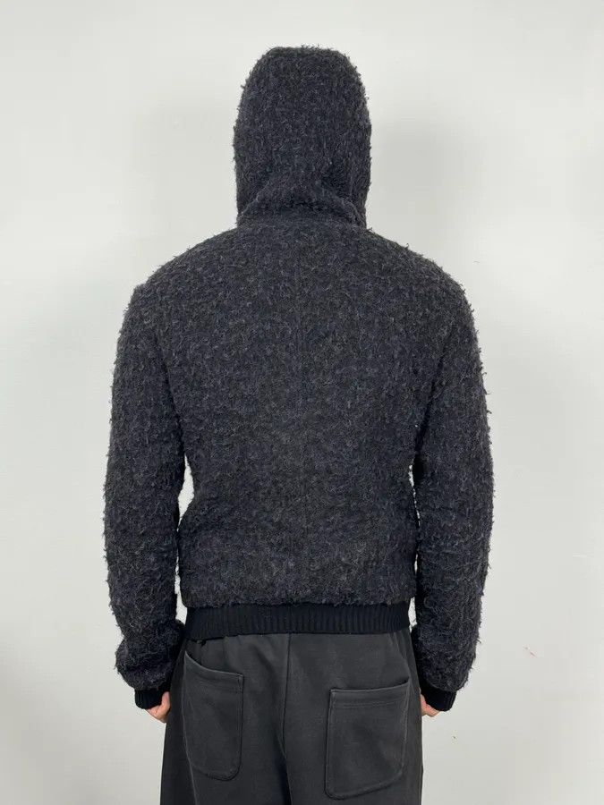 Dolce & Gabbana 2010s Dolce & Gabbana Grey Spiky Wool Zip-Up Jacket Size US M / EU 48-50 / 2 - 3 Thumbnail