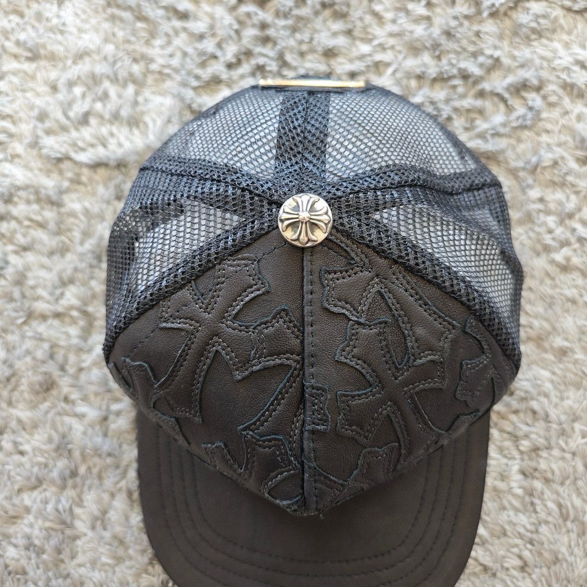 Chrome Hearts Chrome Hearts Full Cross Patches Trucker Hat Size ONE SIZE - 3 Thumbnail