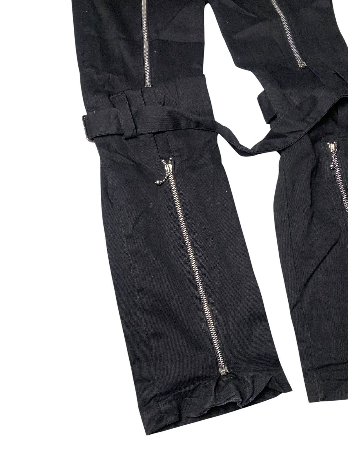 Japanese Brand 2000's Key Station Bondage Zipper Pants Size US 26 / EU 42 - 11 Thumbnail