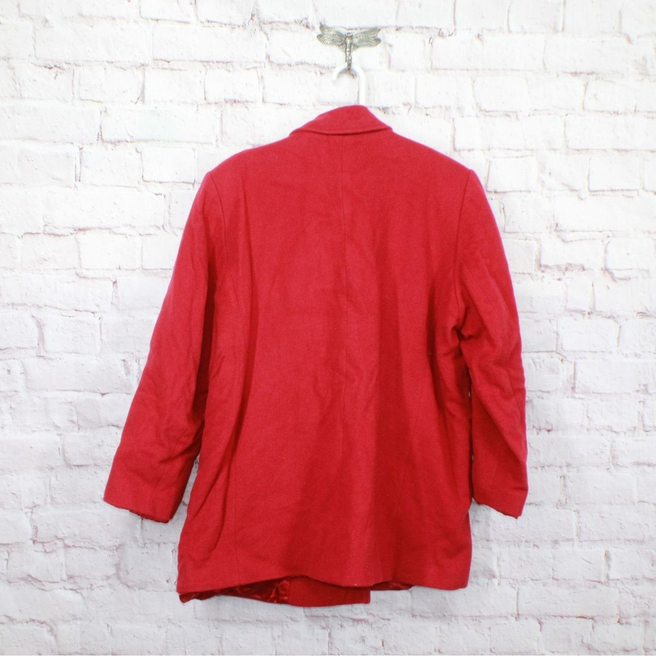 L.L. Bean LL Bean Women's Wool Blend Lined Coat Blazer Jacket Size XXL / US 16-18 / IT 52-54 - 6 Thumbnail