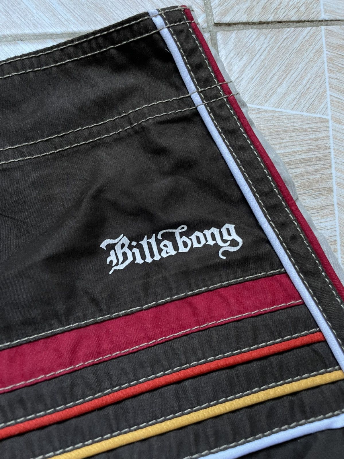 Billabong Rare Vintage Y2K Billabong Bird Logo Skate Surf Brown Shorts Size US 32 / EU 48 - 8 Thumbnail