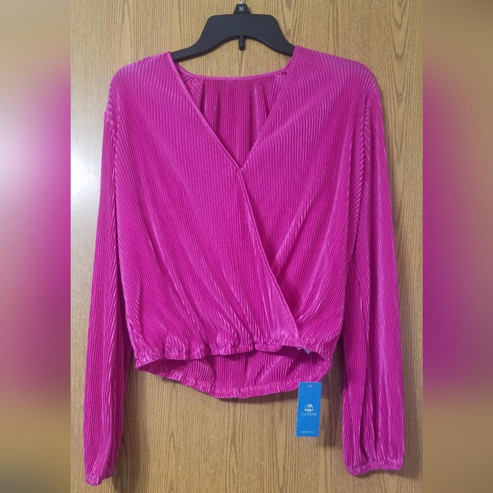 Designer NWT Cupshe Elegant Pink Women's Top Size Small Size S / US 4 / IT 40 - 1 Thumbnail