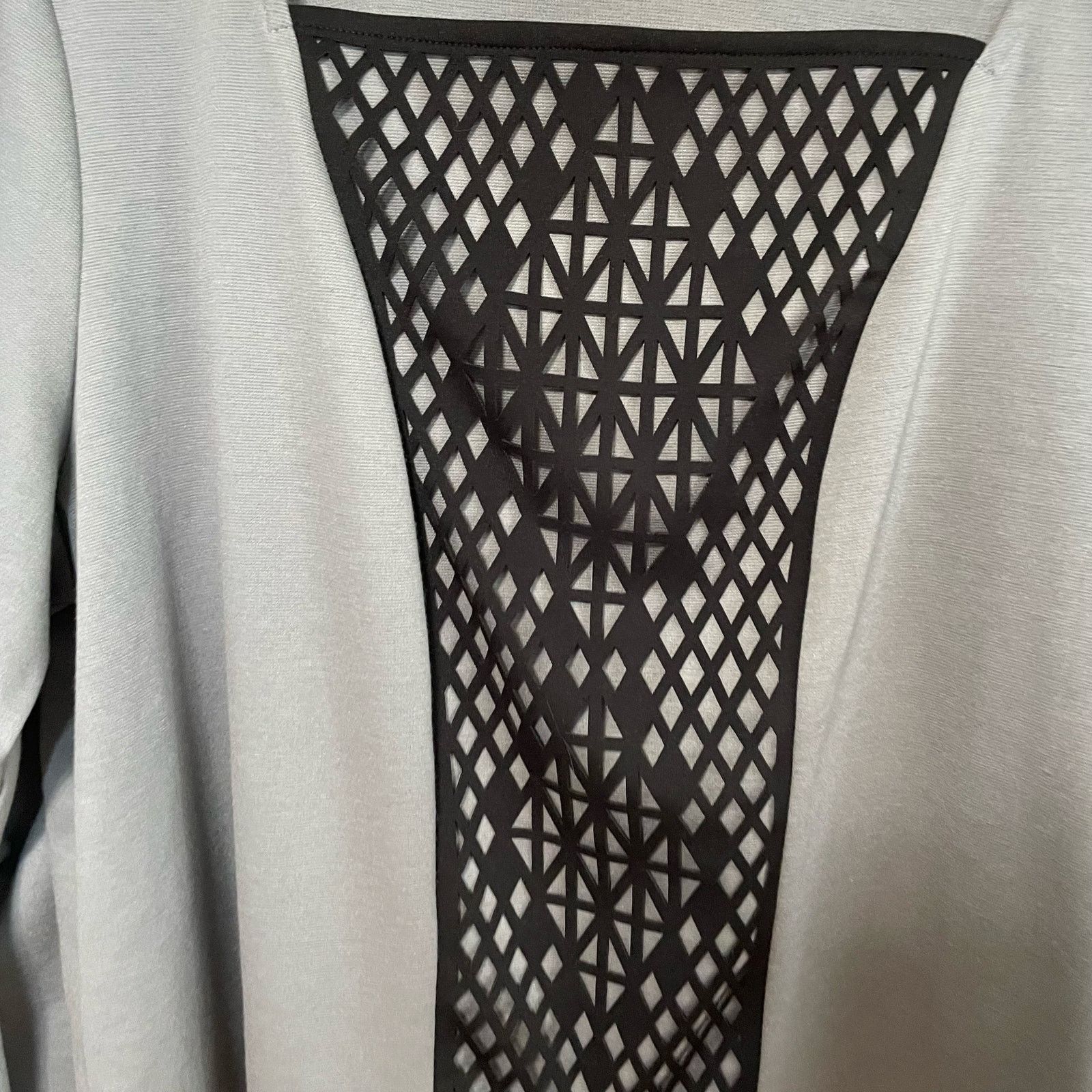 Bob Mackie Bob Mackie Grey Long Sleeve XL Womens Square Neck Career Size XL / US 12-14 / IT 48-50 - 2 Thumbnail