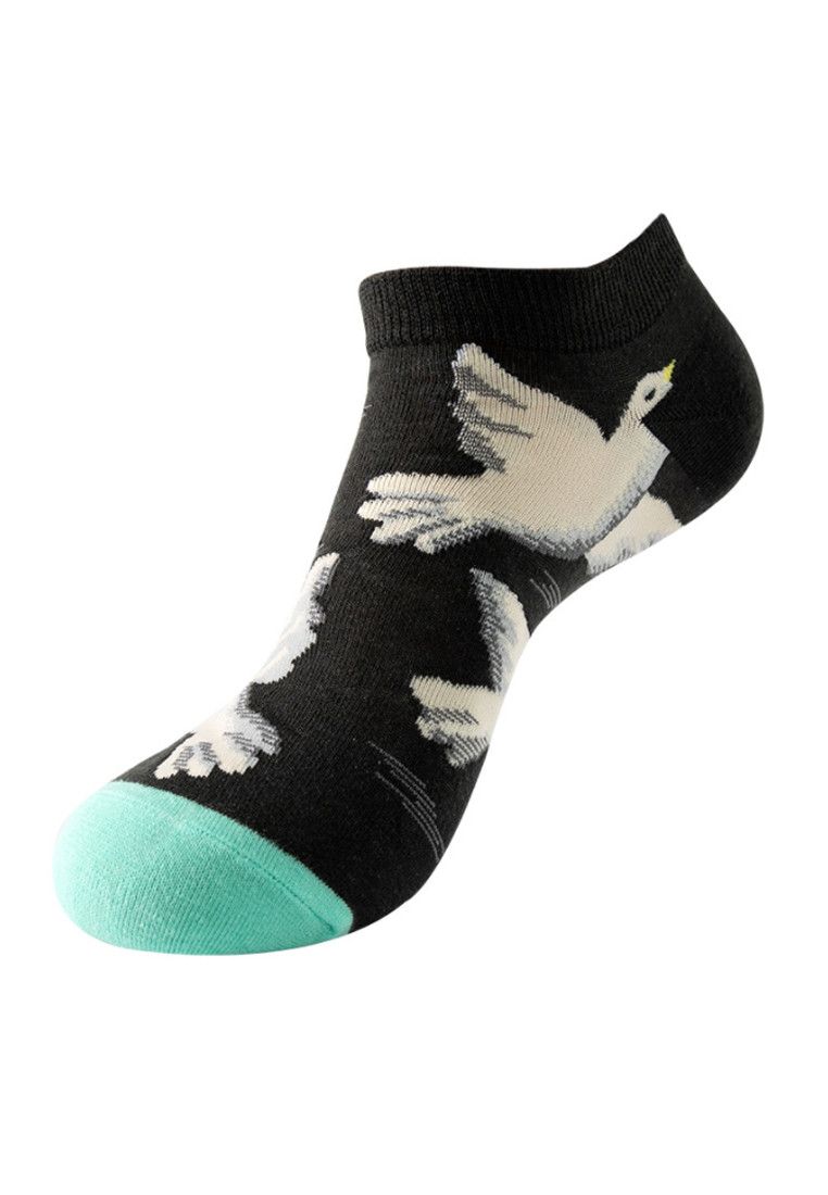 Other Set of 4 Pairs Animal Pattern Low Cut Socks (One Size) Size ONE SIZE - 5 Thumbnail