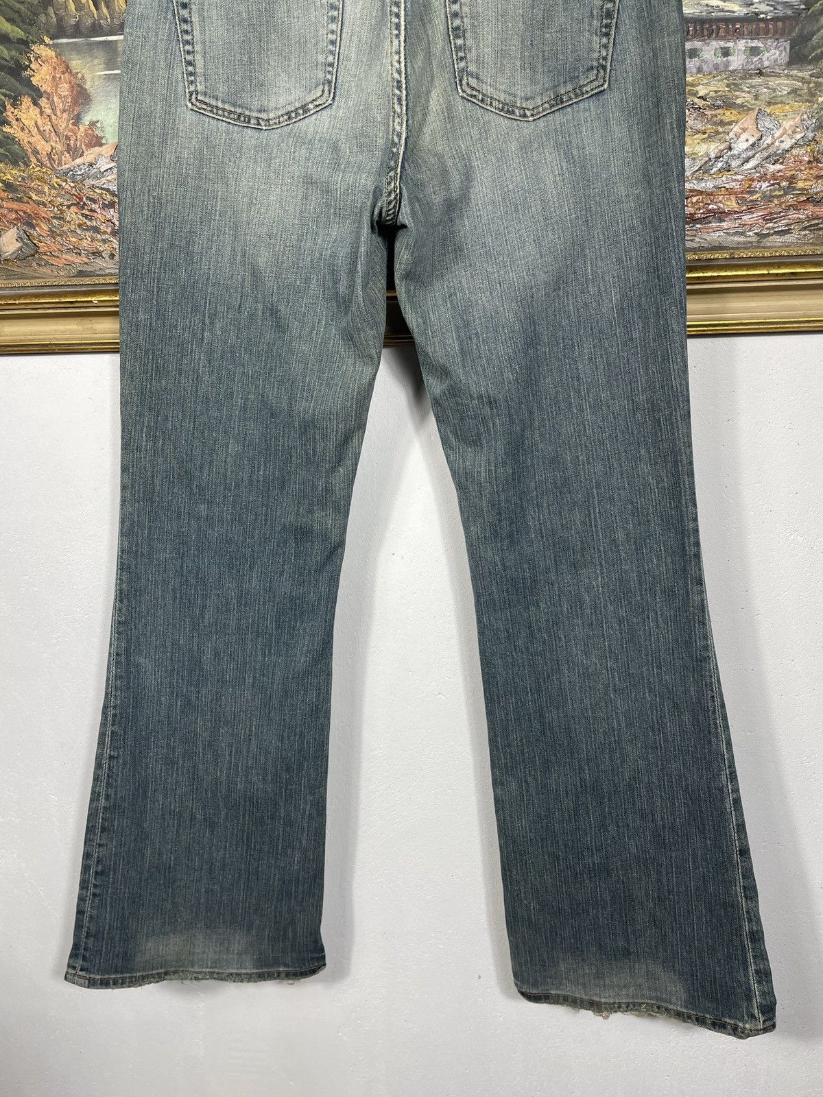 Gap × If Six Was Nine × Vintage Gap Vintage Y2k Denim Jeans Flare Pants Washed Distressed Size US 36 / EU 52 - 10 Thumbnail