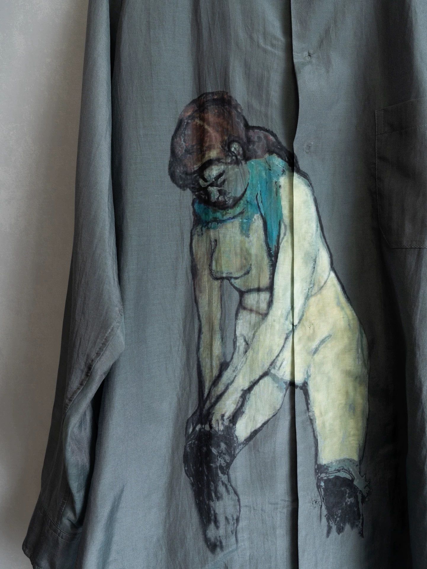 Yohji Yamamoto Yohji Yamamoto 24SS in Stockings Printed Shirt Size US M / EU 48-50 / 2 - 4 Thumbnail