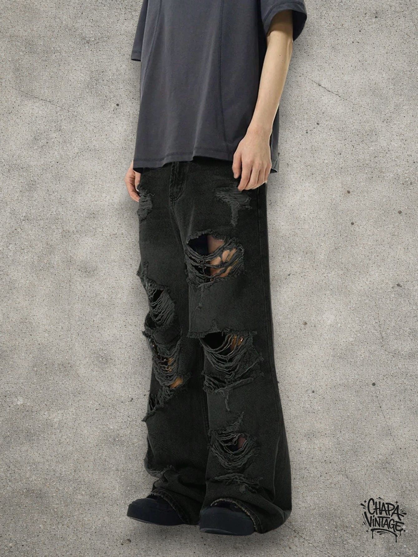 Japanese Brand Distressed opium jeans Size US 32 / EU 48 - 1 Thumbnail