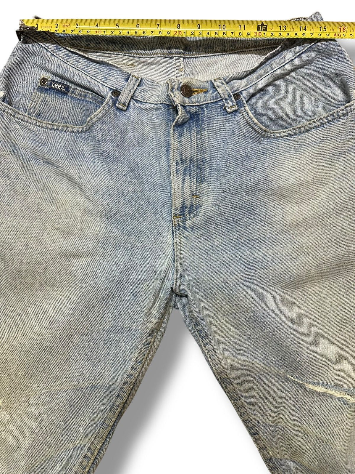 Lee Lee Distressed Jeans With Baggy Loose Style With Faded Wash Size US 30 / EU 46 - 16 Thumbnail
