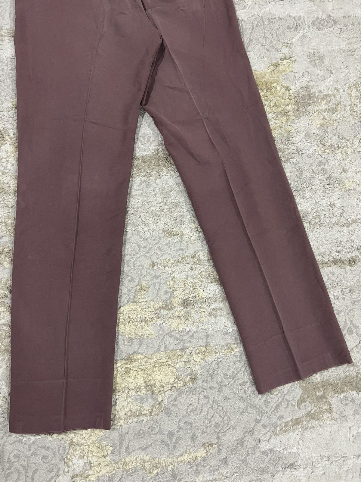Prada 1990s Prada Burgundy Runway Regular Cut Trousers Pants Size US 28 / EU 44 - 7 Thumbnail