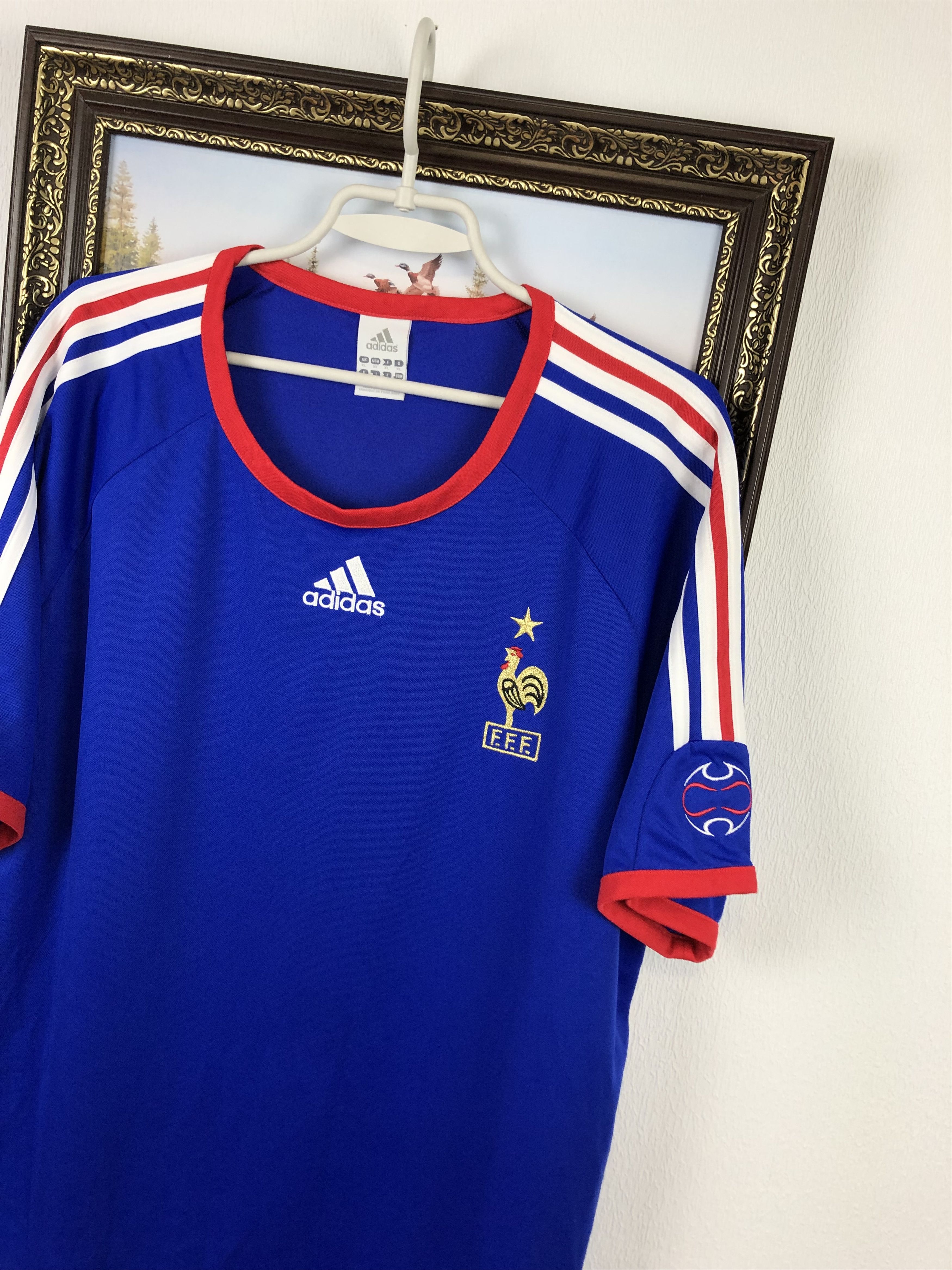 Adidas Vintage France Home football shirt 2005 Soccer Jersey Rare Size US XL / EU 56 / 4 - 4 Thumbnail