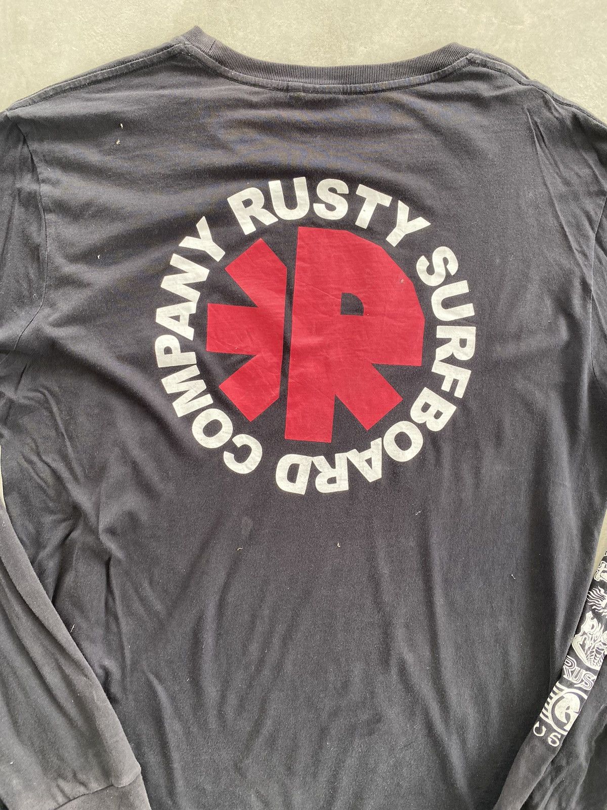 Rusty × Vintage RUSTY SURFBOARD COMPANY LONG SLEEVE TEE Size US XXL / EU 58 / 5 - 6 Thumbnail