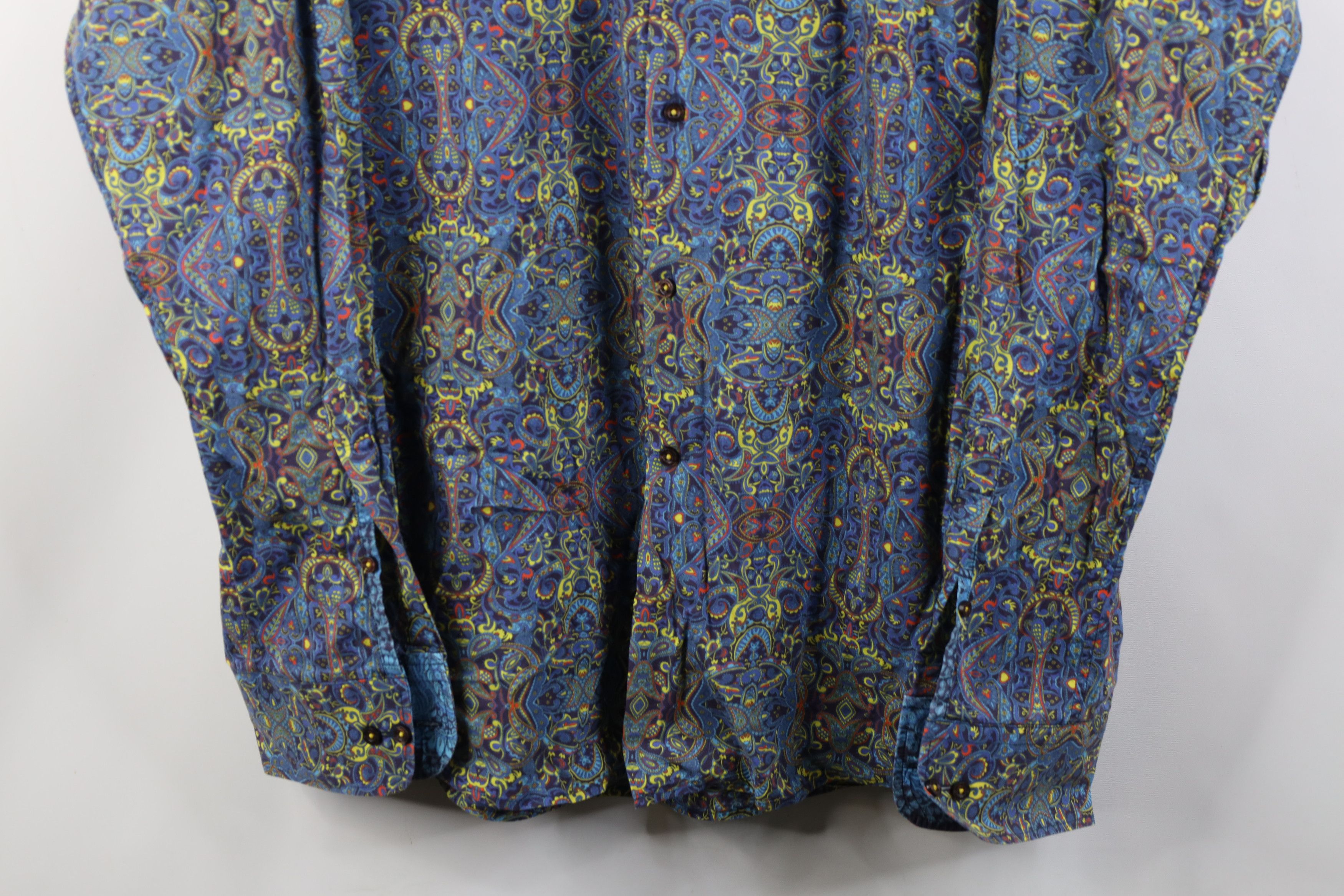 Vintage David Smith Australia Rainbow Paisley Collared Button Shirt Size US XXL / EU 58 / 5 - 3 Thumbnail
