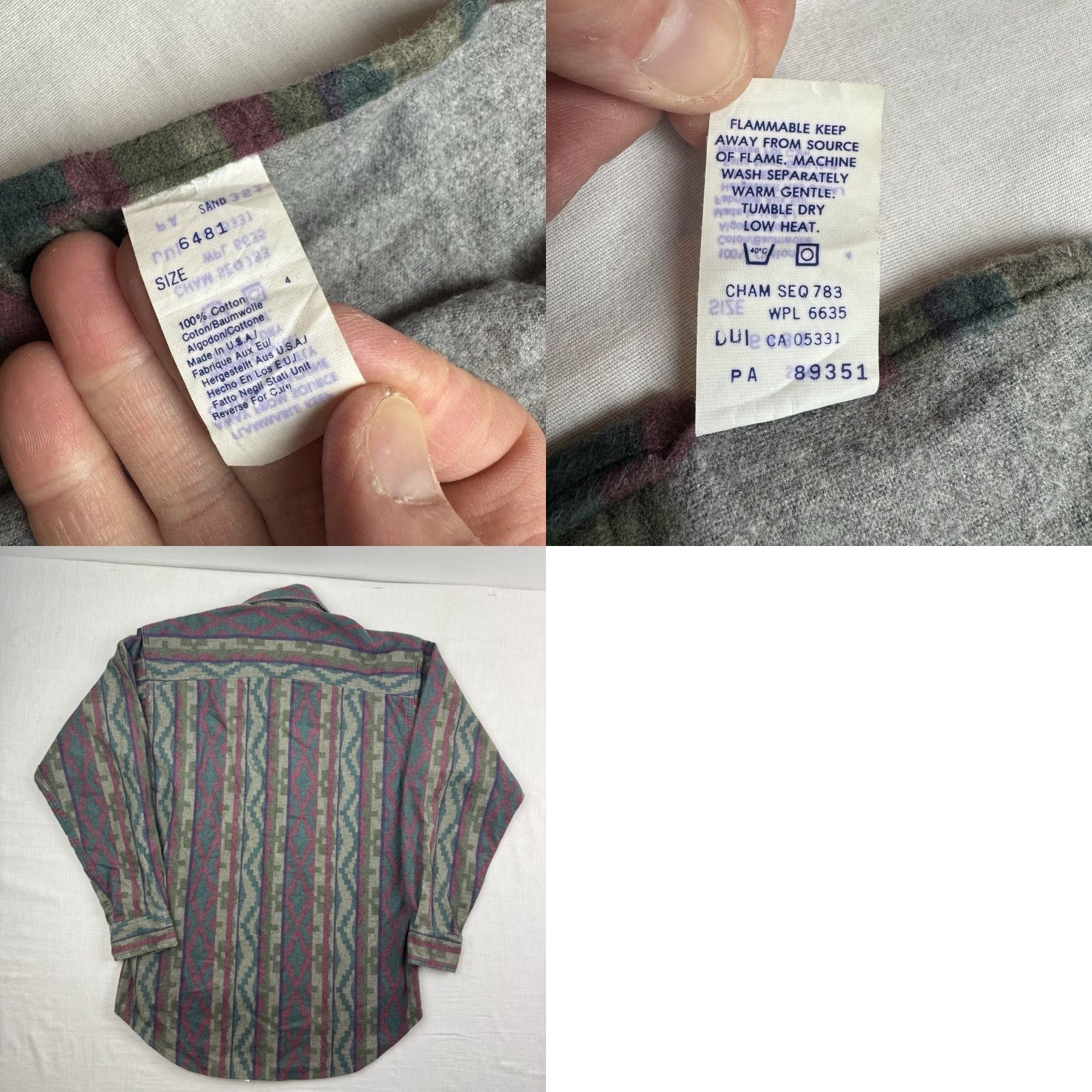 Vintage VINTAGE Woolrich Shirt Button-Up Adult Small Red Aztec Western 90s Mens Shirt Size US S / EU 44-46 / 1 - 8 Thumbnail