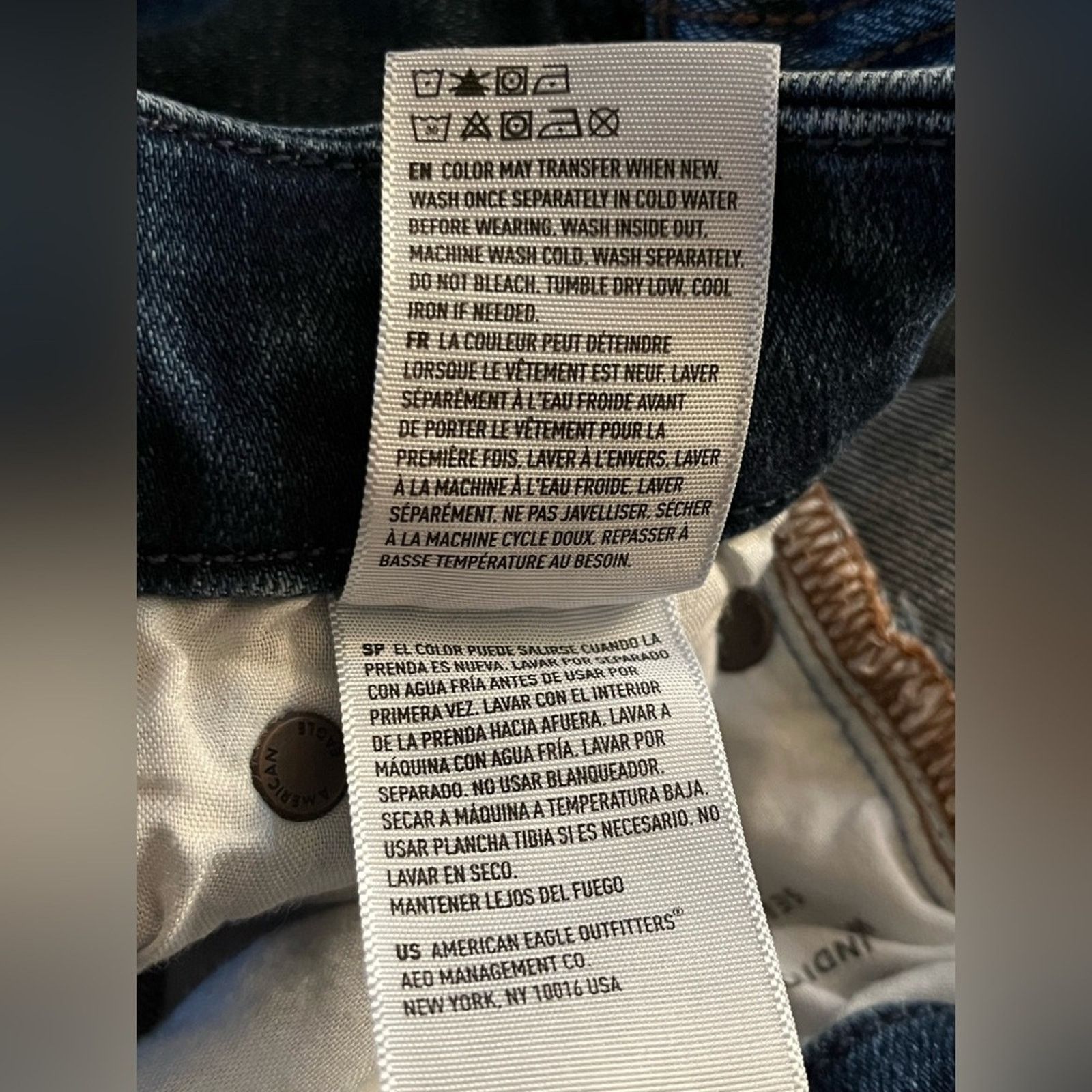 American Eagle Outfitters × Vintage American Eagle Jeggings Super Stretch Distressed Fringe Size 26" / US 2 / IT 38 - 7 Thumbnail