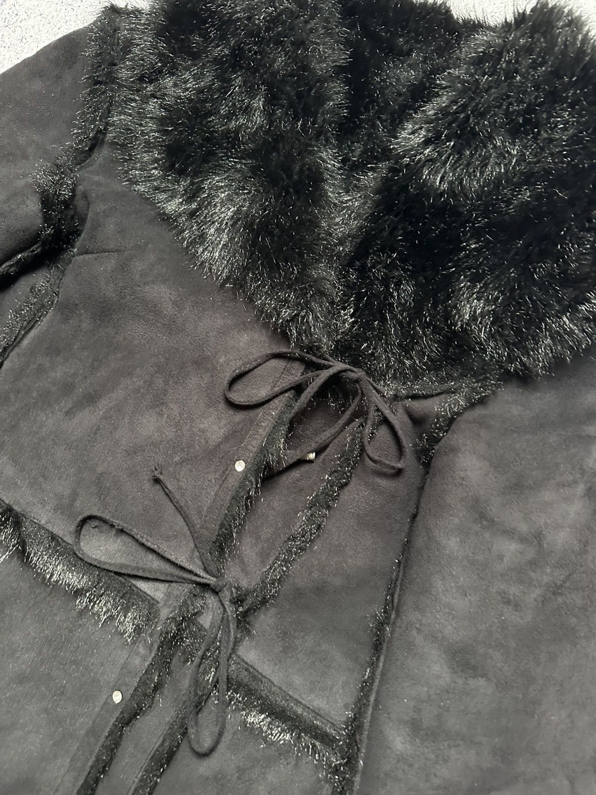 If Six Was Nine Vintage 90s Balmain Faux Fur Coat Women Y2K Awant Garde Size S / US 4 / IT 40 - 8 Thumbnail