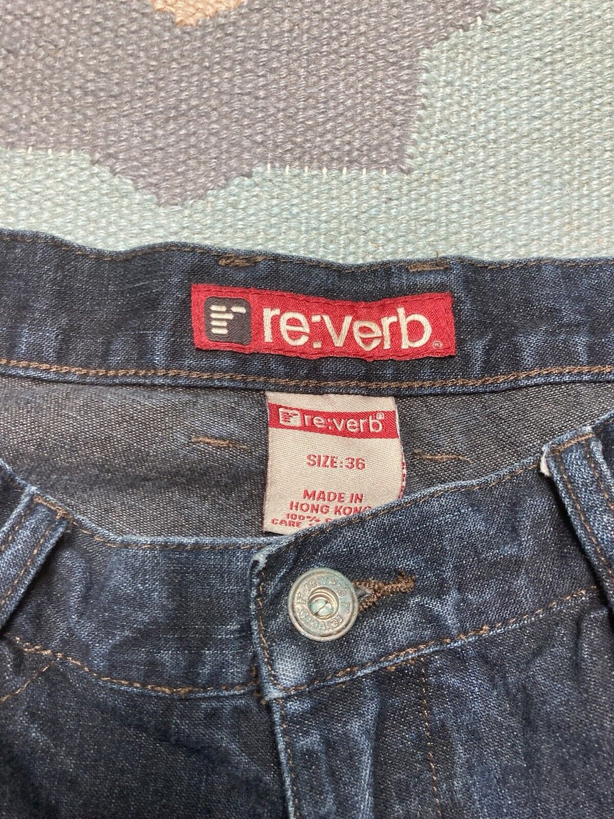 JNCO × Vintage y2k baggy jeans carpenter wide leg JNCO skate Reverb 34x31 Size US 34 / EU 50 - 9 Thumbnail