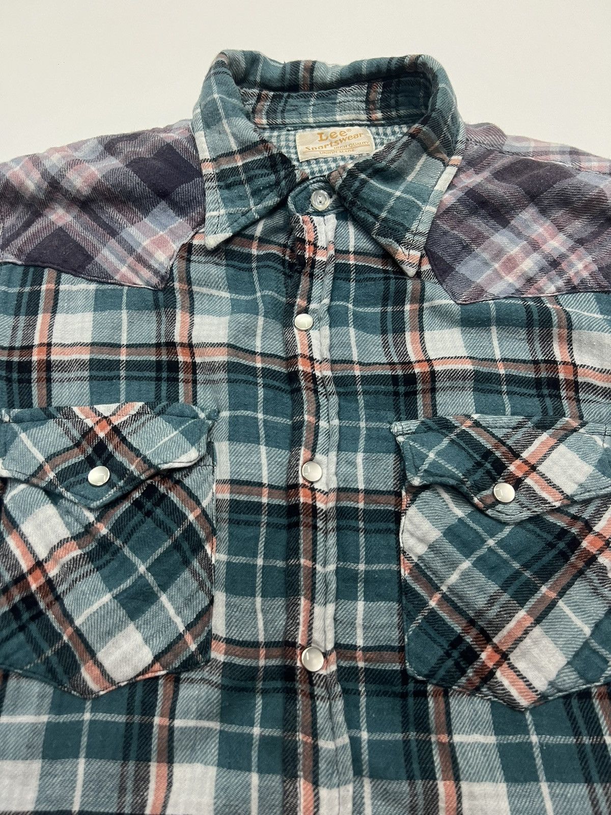 Lee VINTAGE LEE SPORTWEAR UNION MADE PEARL SNAP BUTTON FLANNEL Size US S / EU 44-46 / 1 - 4 Thumbnail