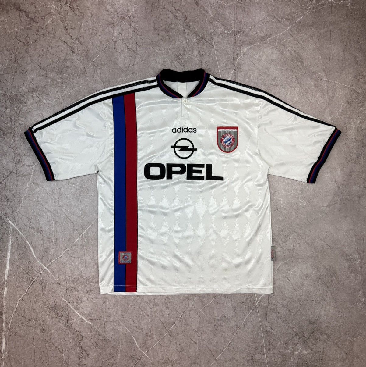Adidas 90s Adidas FC Bayern Munchen 1996/97/98 Away Soccer Jersey Size US XXL / EU 58 / 5 - 1 Thumbnail