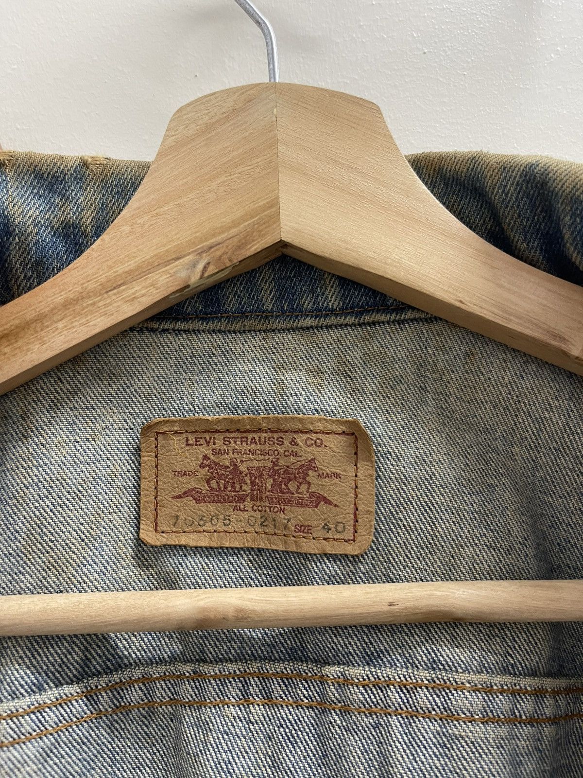 Levi's Vintage Levis Denim Trucker Jacket Size US M / EU 48-50 / 2 - 17 Thumbnail